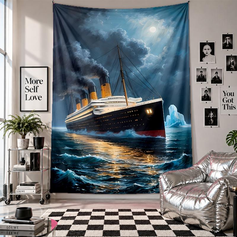 Wall TapestryTitanic Art Hanging Cloth Decorative Background Cover for Room Decoration