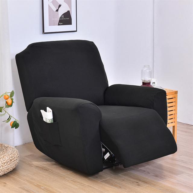 1 2 3 Seater Stretch Recliner Chair Cover Elastic Spandex Split All -Inclusive Sofa Slipcovers Armchair Covers For Living Room