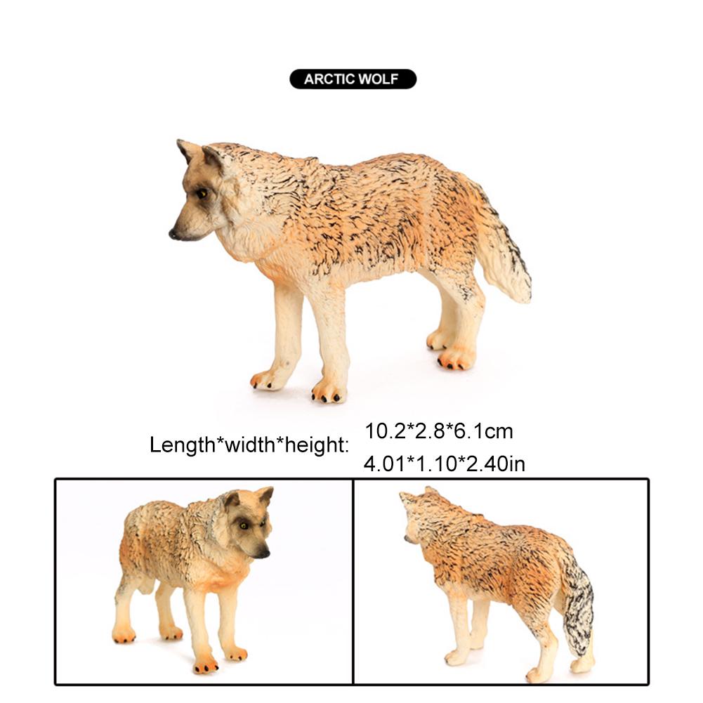 Набор фигурок волка, реалистичные семейные фигурки волка, развивающие игрушки, топперы для торта для детей от 3 лет и U