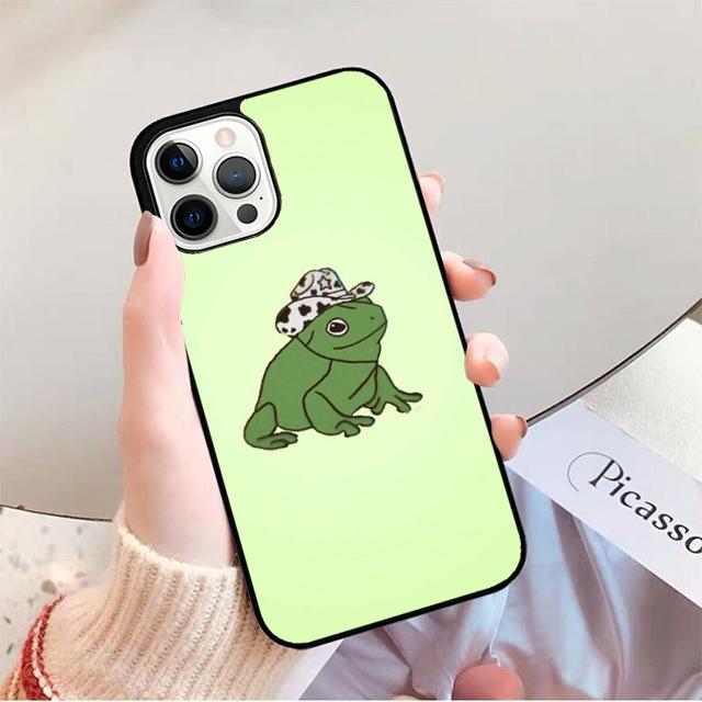 Милый мультяшный чехол-лягушка для iPhone 17 Air 14 13 12 16 Pro Max 15 Plus Max Защитный корпус coque