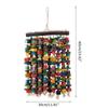 Parrot Toy Bird Chewing Toys Hanging Parrort Toy Playing Toy with Hanger