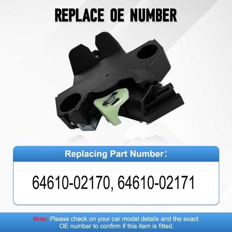 Car Tailgate Lock Trunk Lock Actuator for Toyota Corolla 2015 2016 2017 2018 64610-02170 64610-02171 3 P