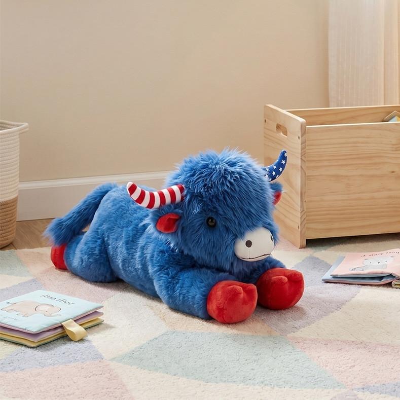 Плюшевая игрушка «Корова Хайленд» из супермягкого короткого ворса для детей и взрослых
