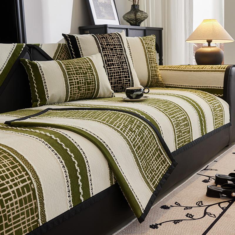 Чехлы для диванов Nordic Chenille для гостиной, противоскользящие, пылезащитные, широкополосные, универсальные диваны, диван Funda