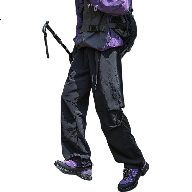 Foss Phil Outdoor Workwear Tactical Pants for Men, Spring And Summer Versatile Waterproof Paratrooper Straight-Leg Casual Trousers, 8361 Black S