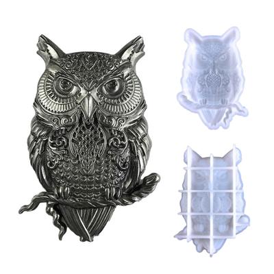 Нелипкая гибкая силиконовая форма, легко извлекаемая из формы, 3D форма для изготовления совы, форма для литья эпоксидной смолы, принадлежности для рукоделия