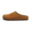Версия из коровьей кожи~ Обувь Birkenstock кожаный ряд ветер мягкая поверхность ленивая обувь на одном педале толстая подошва сумка голова Boken женская обувь полушлепанцы