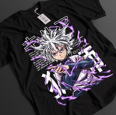 New Hunter X Hunter Shirt Killua Zoldyck T-Shirt Gon Top Hisoka HxH Anime Unisex Tee
