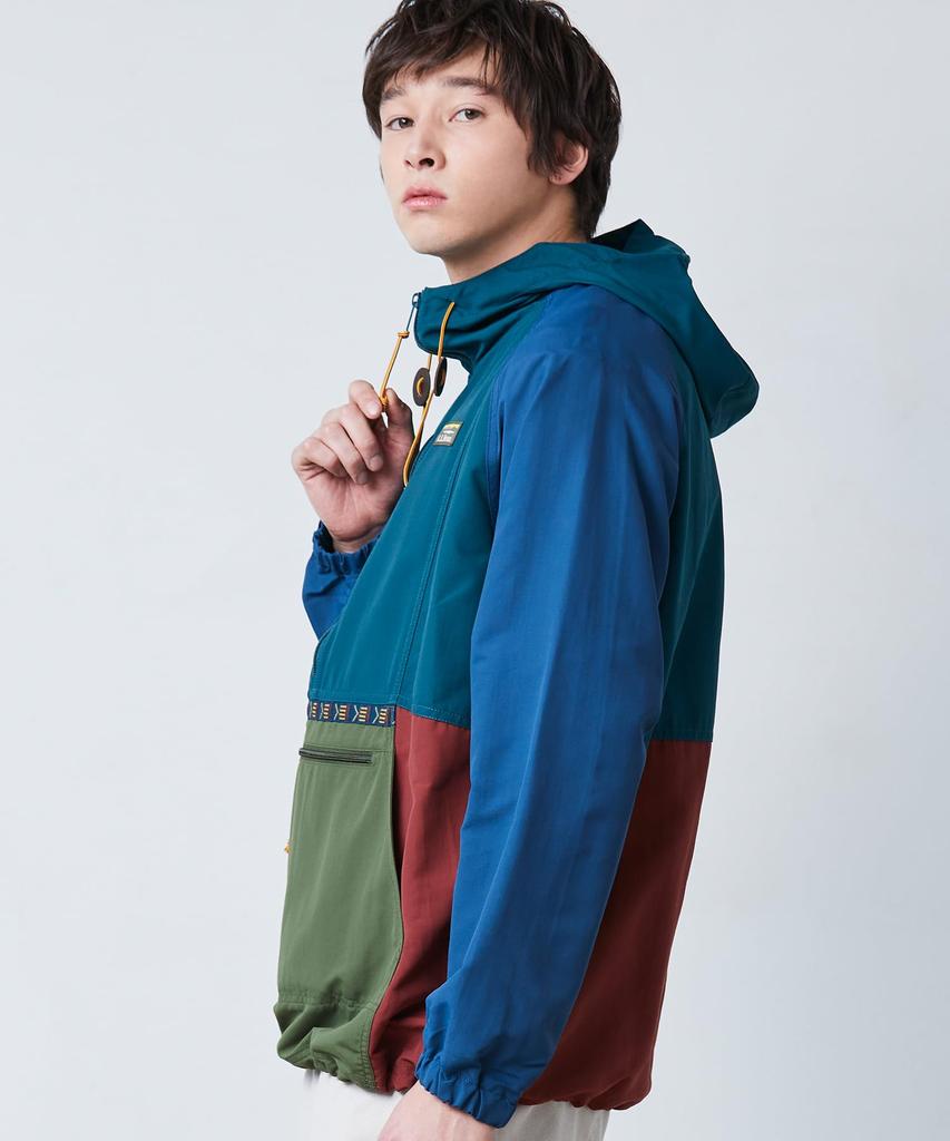 LL Bean Mountain Classic Япония Разноцветный 0TVB733008 Мужской анорак, Разноцветный, Посадка, XL, Ель/Тосканский оливковый,