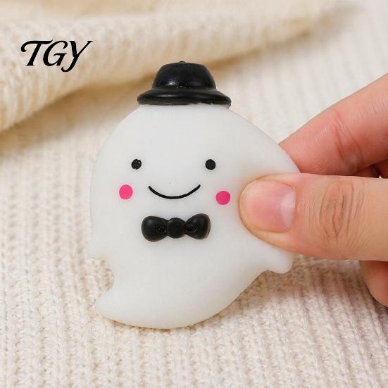 Stress Relieving Gadgets 1/2/3Pcs Halloween Gentleman Ghost Squeeze Toy, Bow Relief Toys Decompression Sensory Desk Party Favors Adults