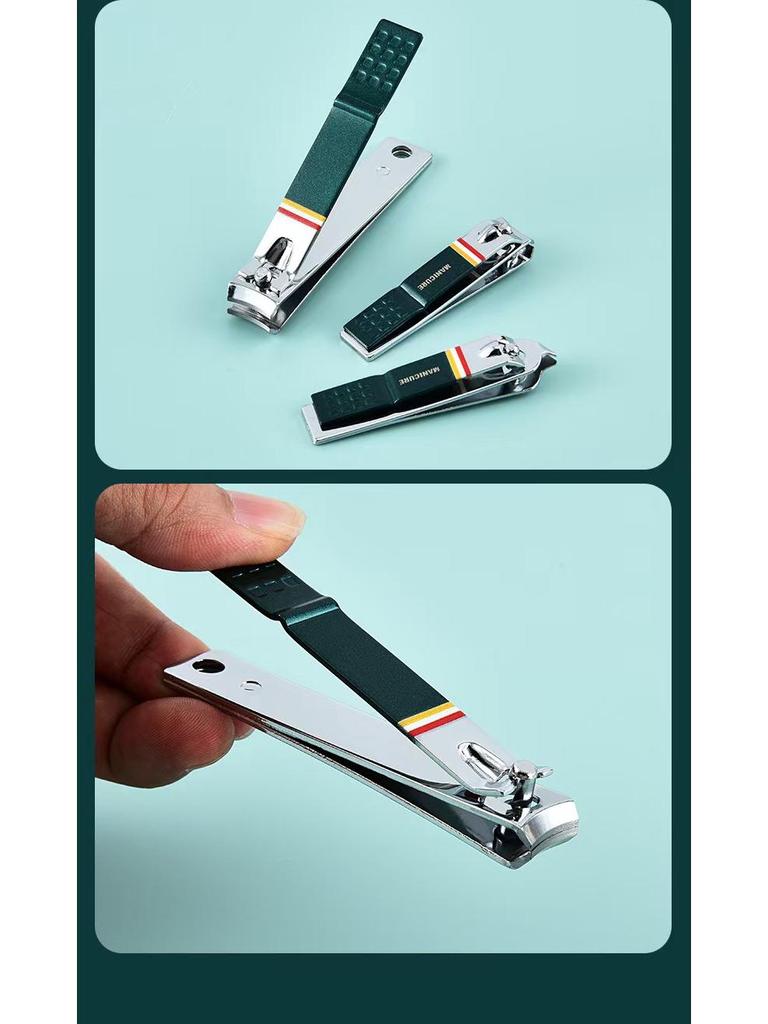 Премиальный маникюрный набор из 19 предметов из нержавеющей стали с кусачками для ногтей «Орлиный клюв»