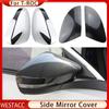 2 шт. хромированная накладка на зеркало заднего вида для Volkswagen VW T-roc Troc 2018, наклейка на боковое зеркало