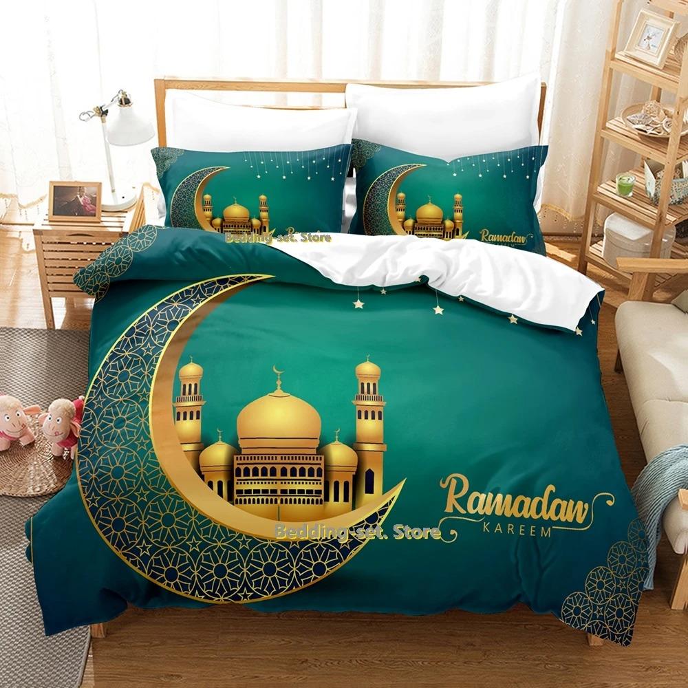 Modern Vibrant Single Twin Full Queen King Ramadan Size Bed Adult Kid Bedroom Duvetcover Sets 3D Print Anime Quilt