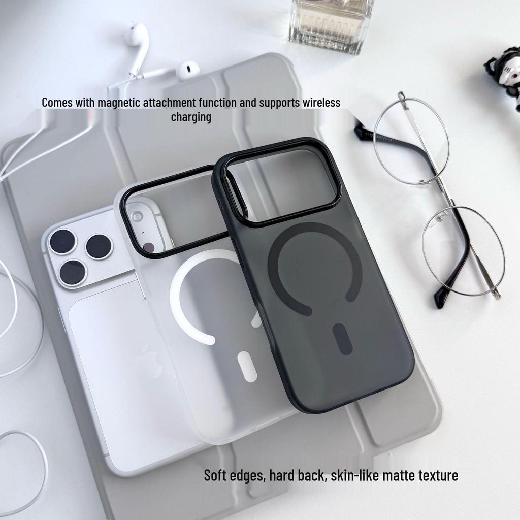 Матовый Ультратонкий Магнитный Чехол для iPhone 17 Pro Max: Apple 16 Skin-Feel 15 Pro Полное покрытие 14 Жесткий