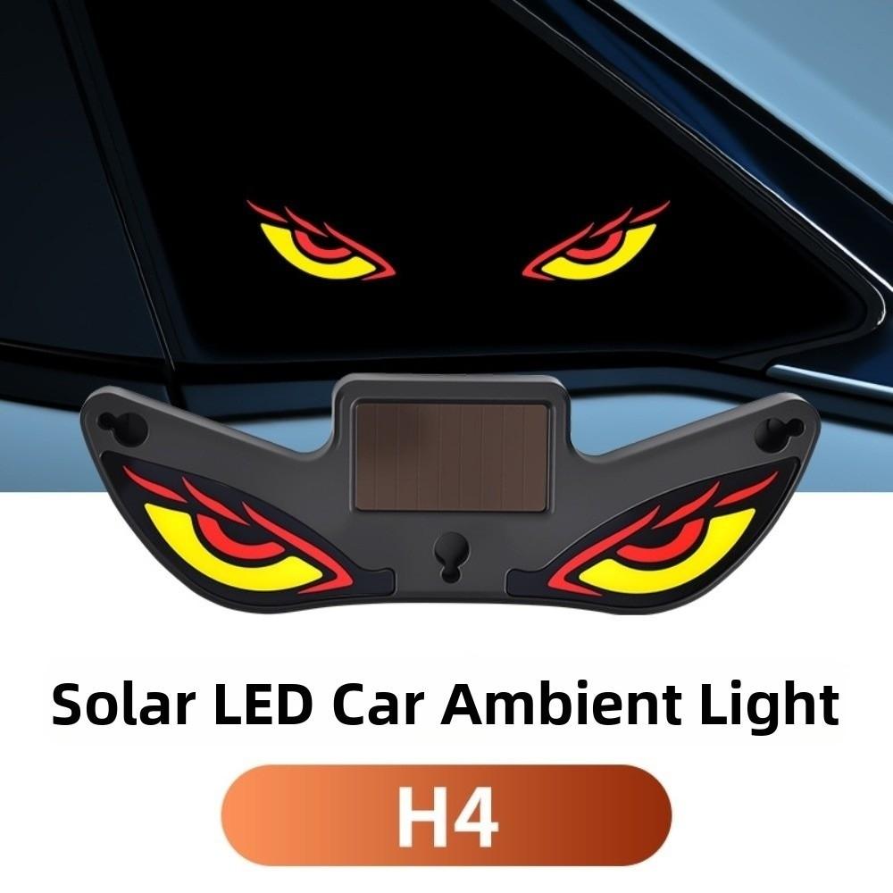 Vibration Lights on Car Warning Light Wireless Solar Car Atmosphere Light Cool EYE Ambient Lights