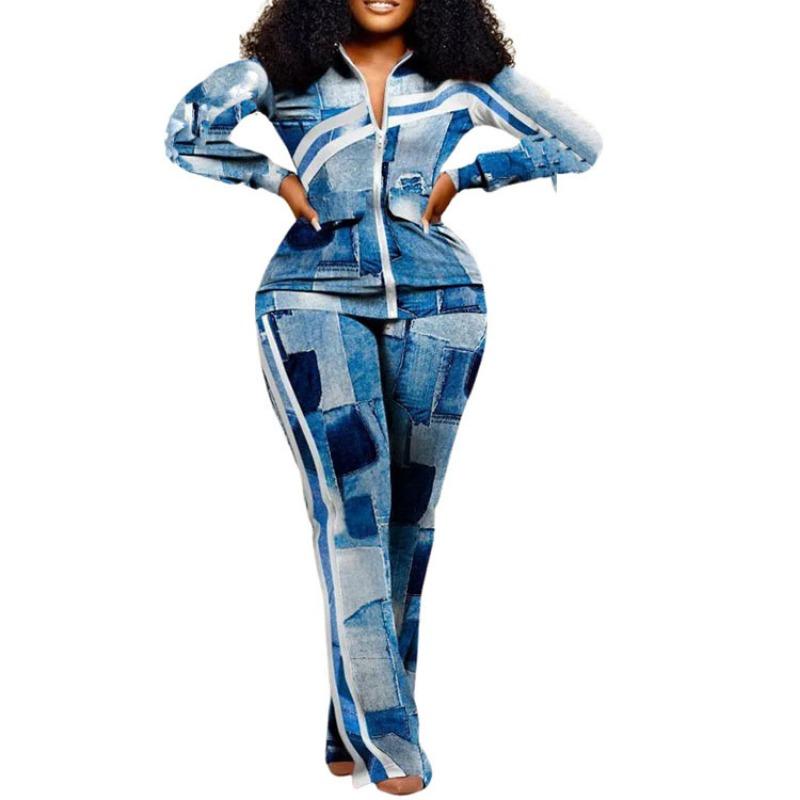 YYFS Женские модные повседневные весенне-осенние брюки-поло с длинными рукавами и брюками, костюмы