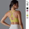 Solid Color Beauty Back Breasted Tight Wrap Sports Underwear Running Fitness Pilates Yoga Wear Sports Vest