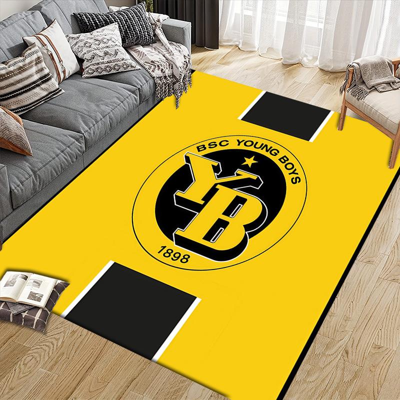 BSC Young Boys Flannel Pattern Square Carpet,Area Rug,Carpet Rug for Living Room Bedroom Sofa Playroom Decor,Non-slip Floor Mat