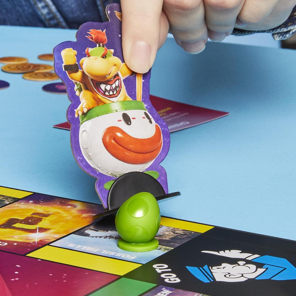 Hasbro Monopoly Board Classic Super The Super Mario Galaxy Ages Family Kids to Authentic Product Game, Game, Mario, Movie, 8+, 2-6 Players, Game,