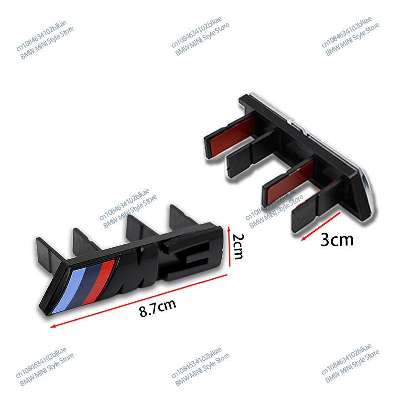 For BMW M Logo M1 M2 M3 3D Front Grille Badge M4 M5 M6 F30 F10 Emblem Buckle G80 G60 E46 E60 Car G01 G07 G11 G86 F39 F48 E83