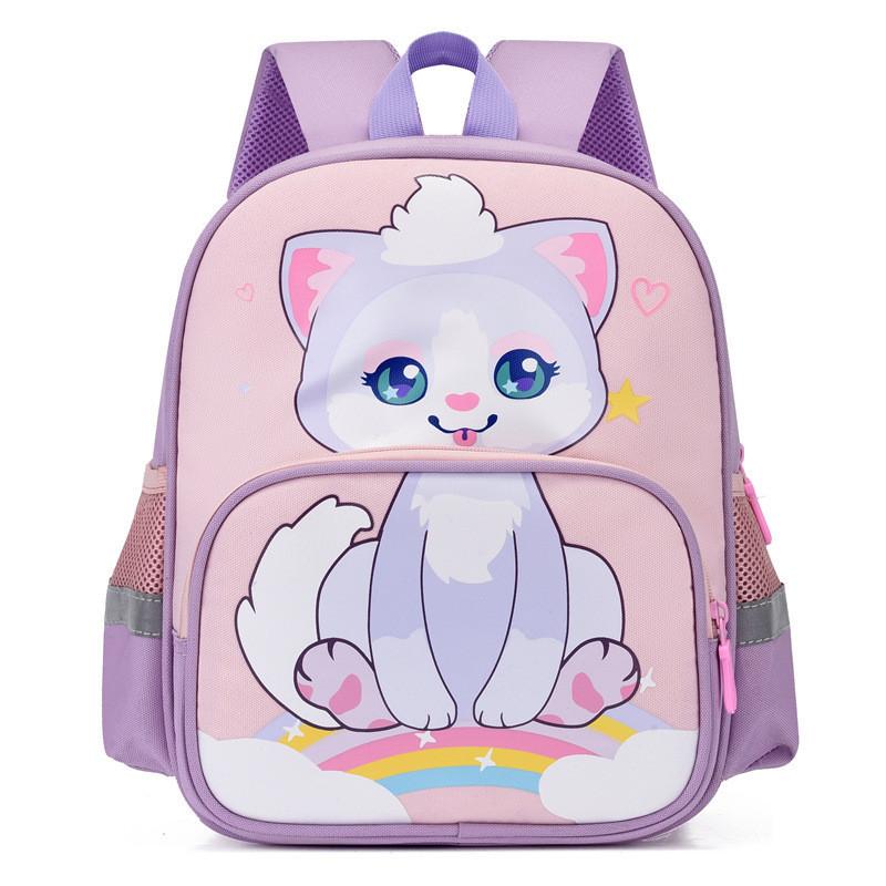 Stylish Modern Cool Kindergarten Backpack Breathable Lightweight Cartoon Print For Toddlers Boys And Girls