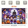 One 2D flat-print Halloween children's night scene pattern party bannerzyc