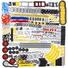 Habow 1085 Деталей Technic Шестерня Ось Штифт Соединитель Совместимый с Lego Technic Амортизатор Колесо Цепь Звено Рама Шарнир Кулачковый механизм Зубчатые колеса