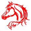 Fashion Horse Head Reflective Car Truck Vehicle Body Window Decals Sticker Decor