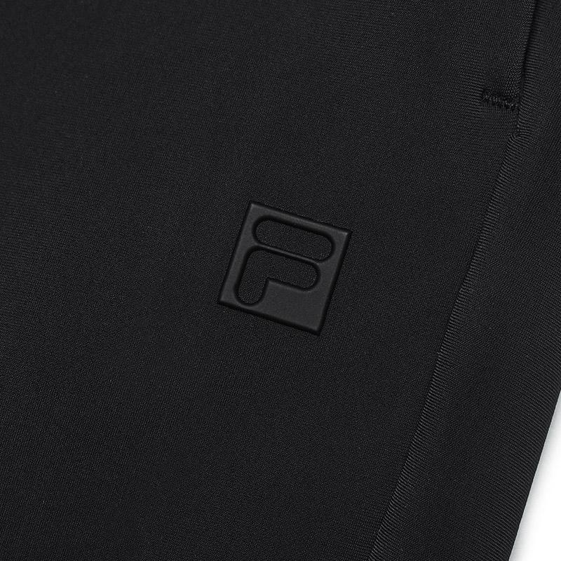 Fila Модные Простые Универсальные Вязаные Повседневные Брюки Прямого Кроя Женские брюки Глубокий черный A11W511612FBK