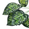 1 Branch Chic Artificial Plant Flexible Eye-catching Plastic Decorative Realistic Fake Leaves Stem Party Supplies