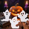 Halloween Ghost Ornament Freestanding Ghost Sign Tiered Tray Decoration Ghost Table Centerpiece for Halloween Fall Party