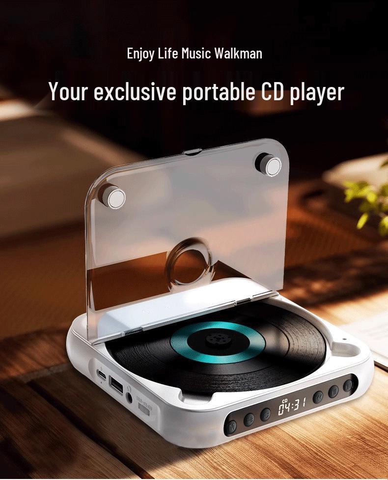 Компактный Bluetooth CD-плеер с динамиком для студентов и раннего образования