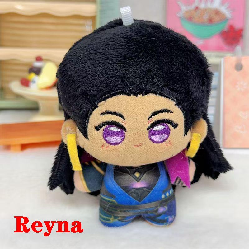 Различные персонажи 10 см Милые Косплей Аниме Игра Valorant Iso Gekko Sage Skye Reyna Clove Jett Плюшевая игрушка Сумка Брелок Плюшевая кукла