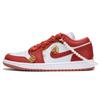 Air Jordan 1 Нескользящее Покрытие Низкие Винтажные Баскетбольные Кроссовки Женские Красные Белые DC0774-080(Команда59-)
