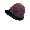 New Korean-style leopard print plush hat for women, winter thickened and fleece-lined, warm and ear-protecting, fashionable and versatile, makes the