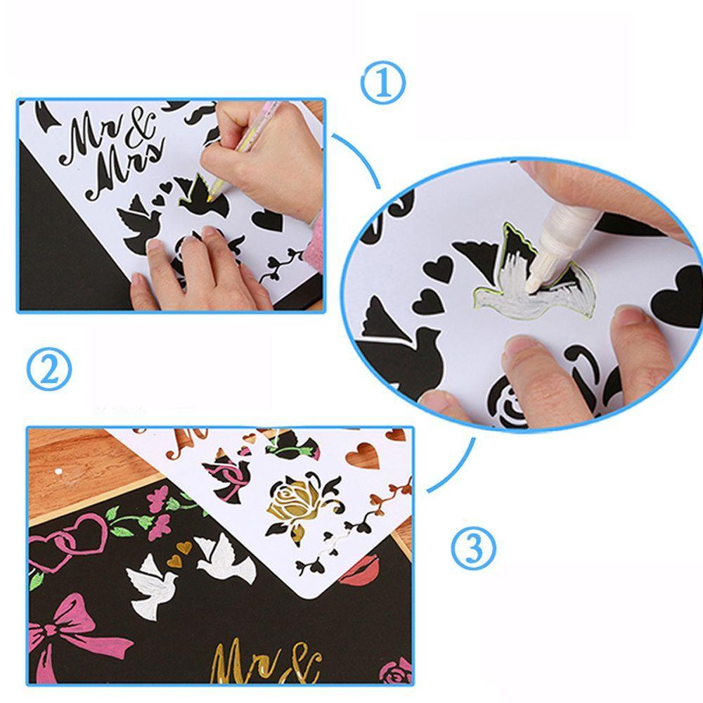 Walls Painting Embossing DIY Craft Tools Stamps Album Paper Cards Butterfly Stencils Scrapbooking