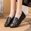 Модные новые балетки из искусственной кожи, женские туфли для мамы, мягкая подошва, удобные, нескользящие, лоферы, большой размер 42