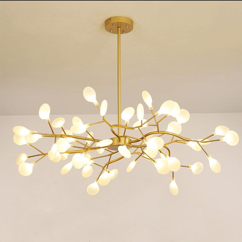 Nordic Firefly Branch Chandelier - Creative Lighting for Living Room or Bedroom