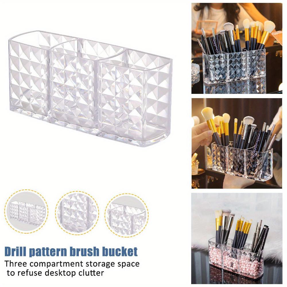Clear Acrylic Cosmetic Storage Box for Eyebrow Pens and Brushes - Cosmetic Storage Box with Container