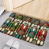 Nutcracker Soldiers Welcome Door Mats Home Decor Kitchen Hallway Balcony Rugs Carpet for Living Room Non-Slip Indoor Floor Mat