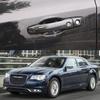 Крайслер 300C (2011-2023 гг.) Наклейки на дверные ручки с рисунком из углеродного волокна черного цвета
