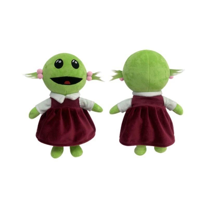New Model Nanalan Mona Little Girl Plush Toy Green Alien Doll
