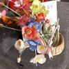 home Wedding Flower Girl Rattan Desktop Decoration Storage Basket Flower Basket Clutter Organizer
