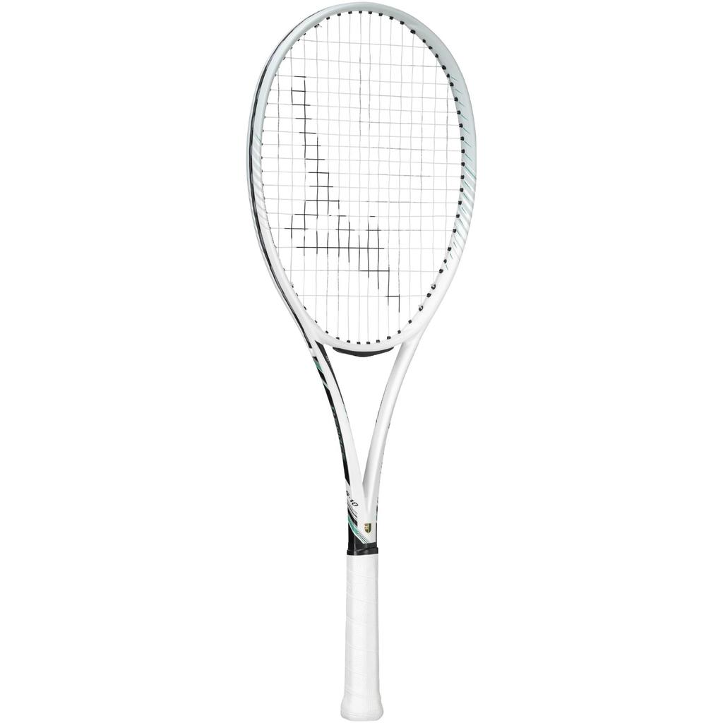 Mizuno Deeforce Tennis Racket 63JTN544 S-10 (Soft Tennis), Unisex, White/Jade Green, 0U,