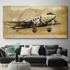 Ретро постер, винтажный самолет, холст, картина, принты с самолетами, настенные художественные фотографии для гостиной, современное украшение дома