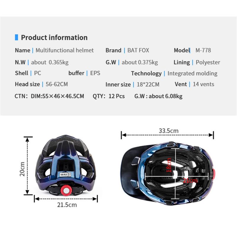 Велосипедный шлем Mtb Bike Горная дорога Велоспорт Легкий защитный шлем для занятий спортом на открытом воздухе