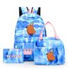 3Pcs/Set Chainsaw Man Kawaii Casual School Bag Colorful Backpack Set Girl with Lunch Bag for Women Student Teenager Rucksack Pencil Case