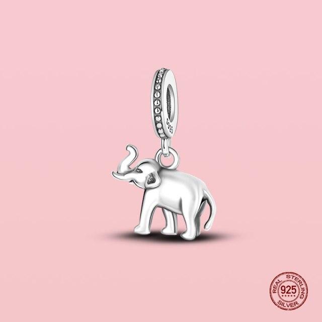 Подвеска из стерлингового серебра 925 пробы, очаровательные бусины для оригинального браслета Panjia, ожерелье, женские украшения