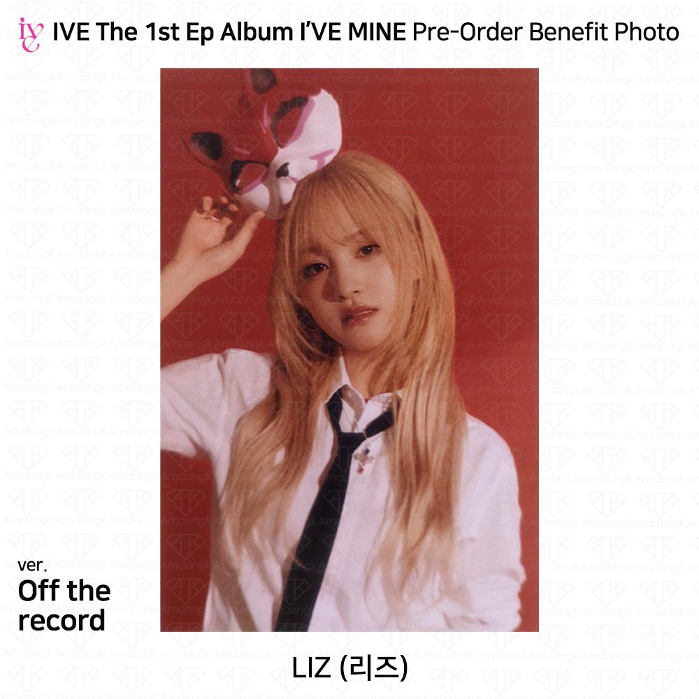 IVE Официальное фото первого EP I'VE MINE, стикер Polaroid, сложенный постер KPOP