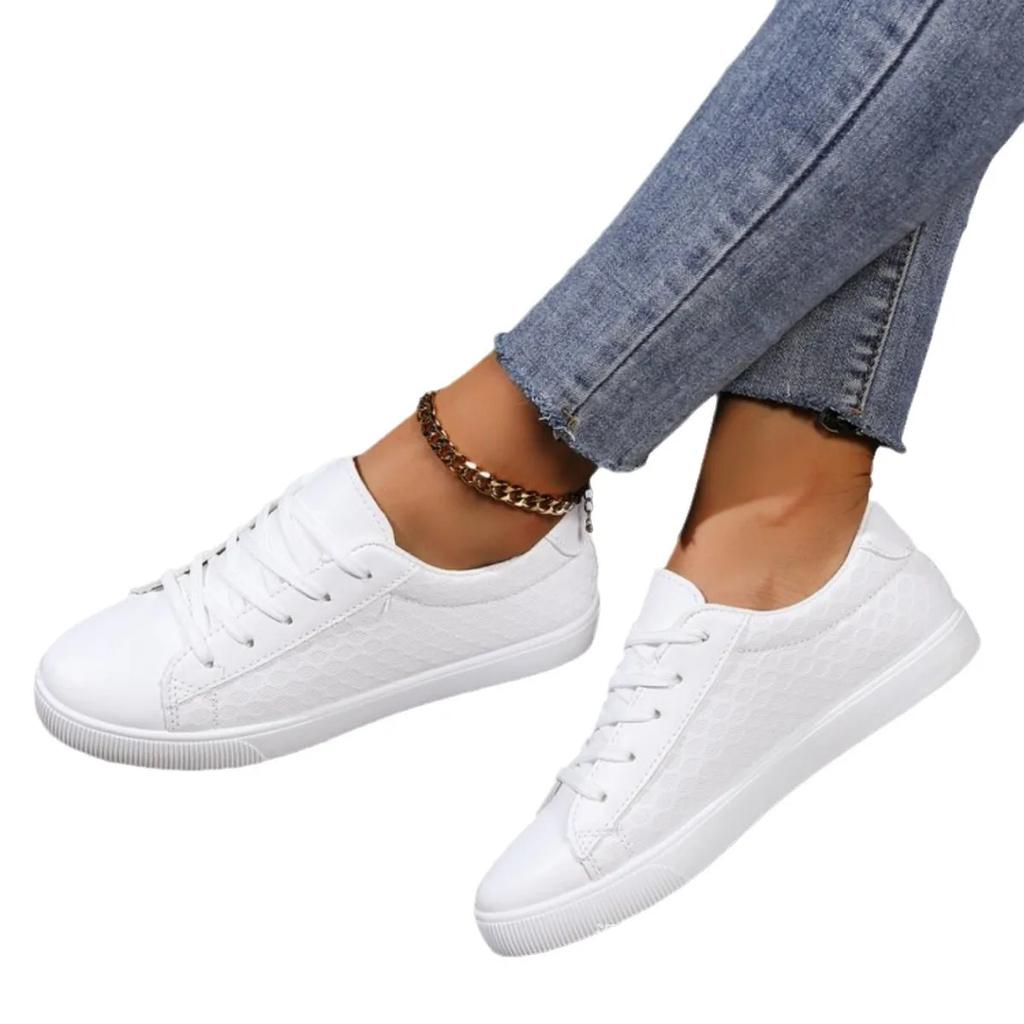 Fashion Little White Shoes for Women New Spring Version Lace-up Casual Shos Ladies Comfort Non-slip Flats Woman Sneakers Zapatillas